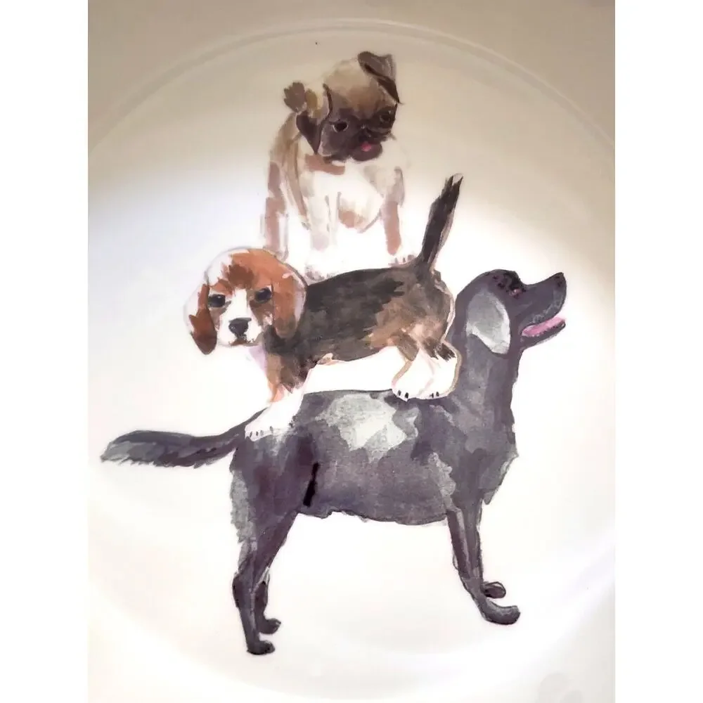 Dog Bowl-TAG-Ceramic-Large-Various Dog Breeds-